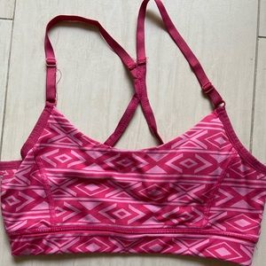 Strappy racerback sports bra